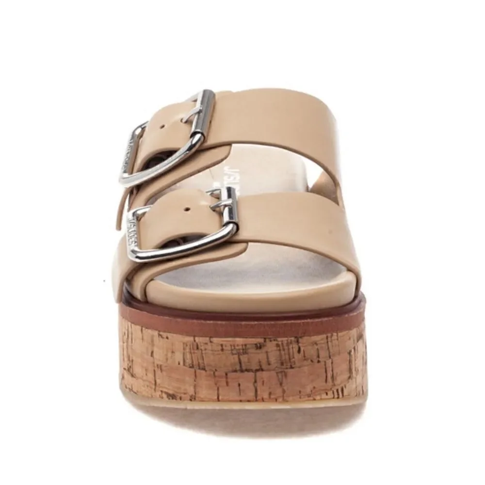 J/Slides NYC BELINDA Sand Leather Sandals MSRP: $169.00